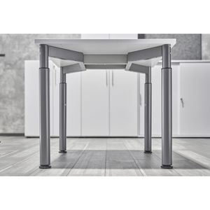 Produktbild für Schreibtisch Hammerbacher Y-Serie, nussbaum / graphit