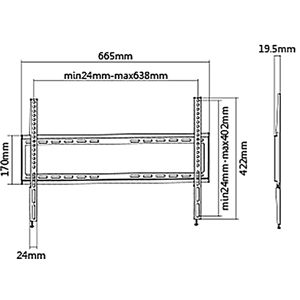 Produktbild für TV-Wandhalterung myWall HF3-3L, bis 35 kg