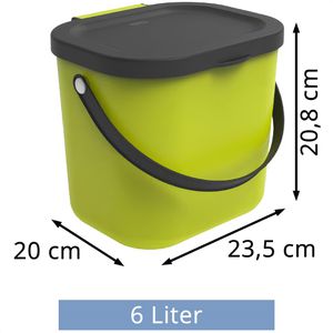Produktbild für Mülleimer Rotho Albula 1030305070, Lime