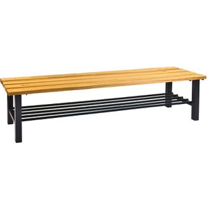 Umkleidebank ADB 40720, Sitzfläche Holz, 200 cm