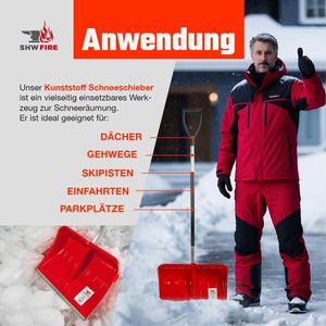 Produktbild für Schneeschieber SHW 54825, mit D-Griff