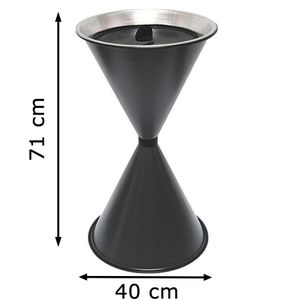 Produktbild für Aschenbecher SZ-Metall Diabola, 29714-S, graphit, Outdoor