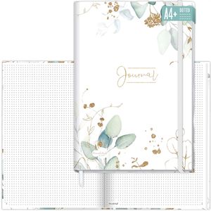 Notizbuch paper&you Journal Blattgold, 8213-3, weiß, A4+