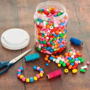 Produktbild für Bastelset Creativ-Company 68476 Holzperlen