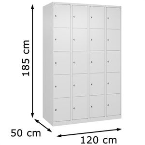 Produktbild für Schließfachschrank CP-Möbel Classic Plus, weiß