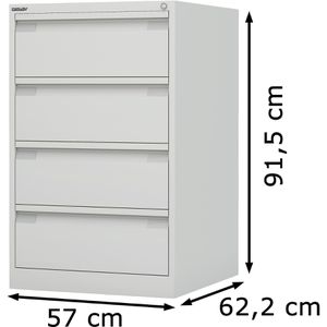 Produktbild für Karteischrank Bisley KS24-625, für DIN A5