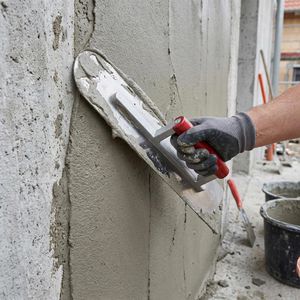 Produktbild für Glättkelle Schwan 400240, Bodenlegerkelle mit Holz-Griff