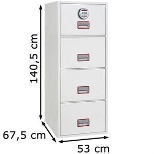 Produktbild für Hängeregisterschrank Phoenix FS2254E, feuerfest
