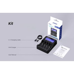 Produktbild für Akku-Ladegerät Xtar VX4 Visible Mixer