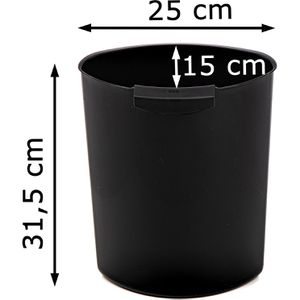 Produktbild für Abfalleinsatz Han Moon schwarz
