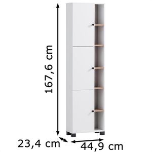 Produktbild für Badschrank Schildmeyer Lugo 157483, mit 4 Füßen, kreideweiß