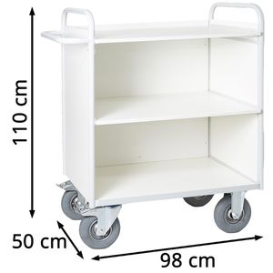 Produktbild für Bürowagen Rollcart B08-7331LB, mit Luftbereifung