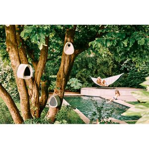 Produktbild für Vogelhaus elho Essential, grau, aus 100% recyceltem Kunststoff