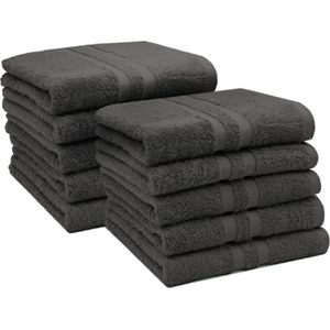 Handtuch Zollner Amalfi Set, graphit, 50 x 100 cm
