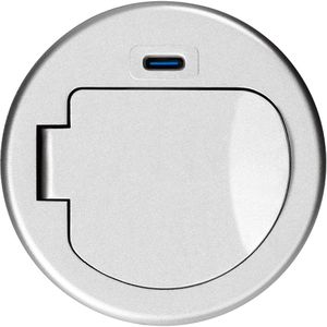 Produktbild für Einbausteckdose Orno GM-9040, mit 1,9 m Kabel, klappbar