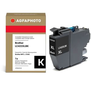 Tinte AgfaPhoto für Brother LC-422XLBK, schwarz