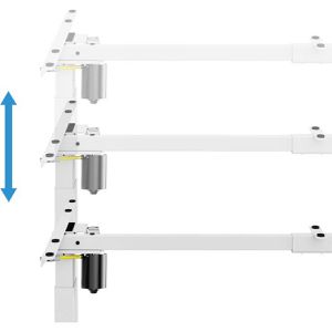 Produktbild für Schreibtischgestell LogiLink EO0052, weiß, 3 Memoryspeicher