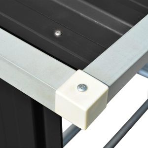 Produktbild für Holzunterstand vidaXL Holzlagerschuppen, anthrazit