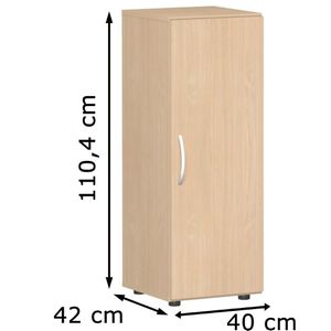 Produktbild für Aktenschrank Geramöbel Flex, aus Holz
