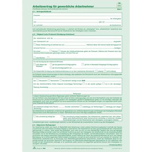 Produktbild für Arbeitsvertrag RNK 542, A4