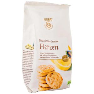 GEPA Kekse Mascobado Lemon Herzen, BIO, 125g