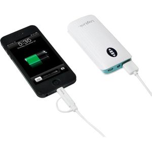 Produktbild für Ladekabel LogiLink CU0118, 2in1, weiß, 1m