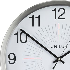 Produktbild für Wanduhr Unilux Outdoor, Aluminium, analog, Funkuhr