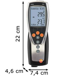 Produktbild für Temperaturmessgerät Testo 0560 6351, 635-1 digital