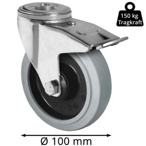 Produktbild für Schwerlastrolle CASCOO Serie R4E2, Lenkrolle