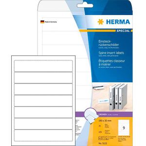 Rückenschilder Herma 5122, weiß