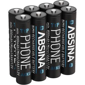 Produktbild für Akku Absina AAA Phone, 1,2 V, 800 mAh