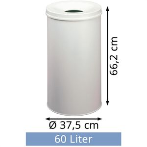 Produktbild für Papierkorb Durable Safe, 330710, lichtgrau