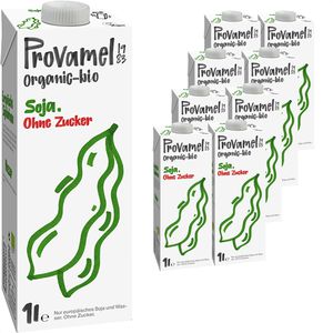 Provamel Sojadrink ohne Zucker, BIO, je 1 Liter, 8 Stück