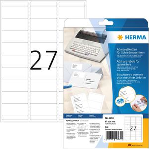 Adressetiketten Herma 4430, weiß
