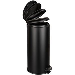 Produktbild für Mülleimer Wenko Leman, schwarz