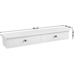 Produktbild für Wandregal Songmics LWS65WT, weiß
