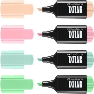 Textmarker Faber-Castell TXTLNR Pastell, 4 Stück