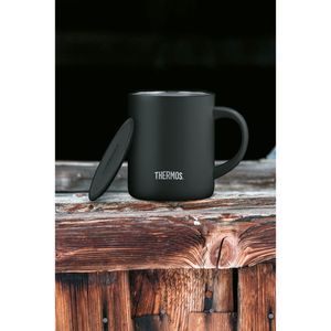 Produktbild für Thermobecher Thermos Longlife Cup black mat mit Henkel schwarz