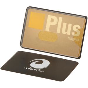 Produktbild für Kreditkartenhülle valonic schwarz transparent