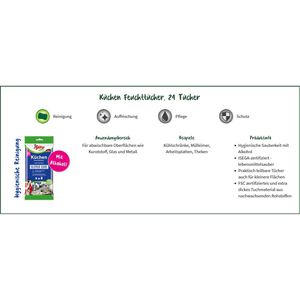 Produktbild für Reinigungstücher Poliboy 49048, Clever Care XXL, feucht