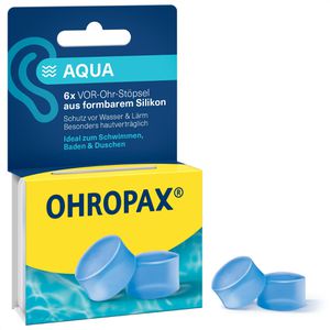 OHROPAX Ohrstöpsel Aqua, SNR 23 dB, zum Schwimmen, 3 Paar