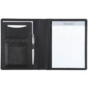 Produktbild für Schreibmappe Alassio 43008, Bormio, schwarz, Echt Leder