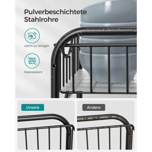 Produktbild für Küchenregal Songmics KCS017B01, schwarz