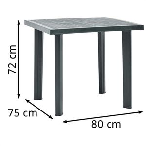 Produktbild für Gartentisch vidaXL 48803, Kunststoff