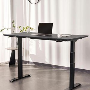 Produktbild für Schreibtisch FlexiSpot E7B 2026, schwarz / schwarz