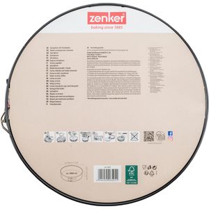 Produktbild für Backform Zenker Black Metallic 6505, mit Flachboden, aus Stahl