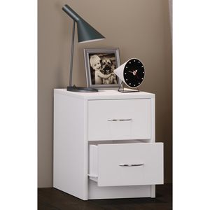 Produktbild für Nachttisch VCM Boxal Mini 914022, weiß