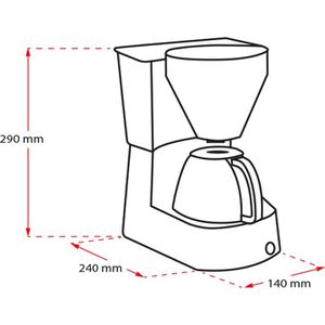 Produktbild für Kaffeemaschine Melitta Single 5, M 720-1/2, mit Glaskanne