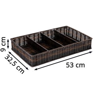 Produktbild für Besteckkasten APS GN Line 11966, schwarz, aus Kunststoff