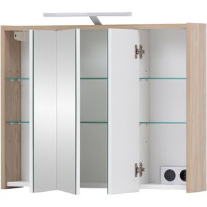 Produktbild für Spiegelschrank Schildmeyer Elba 151291, eiche